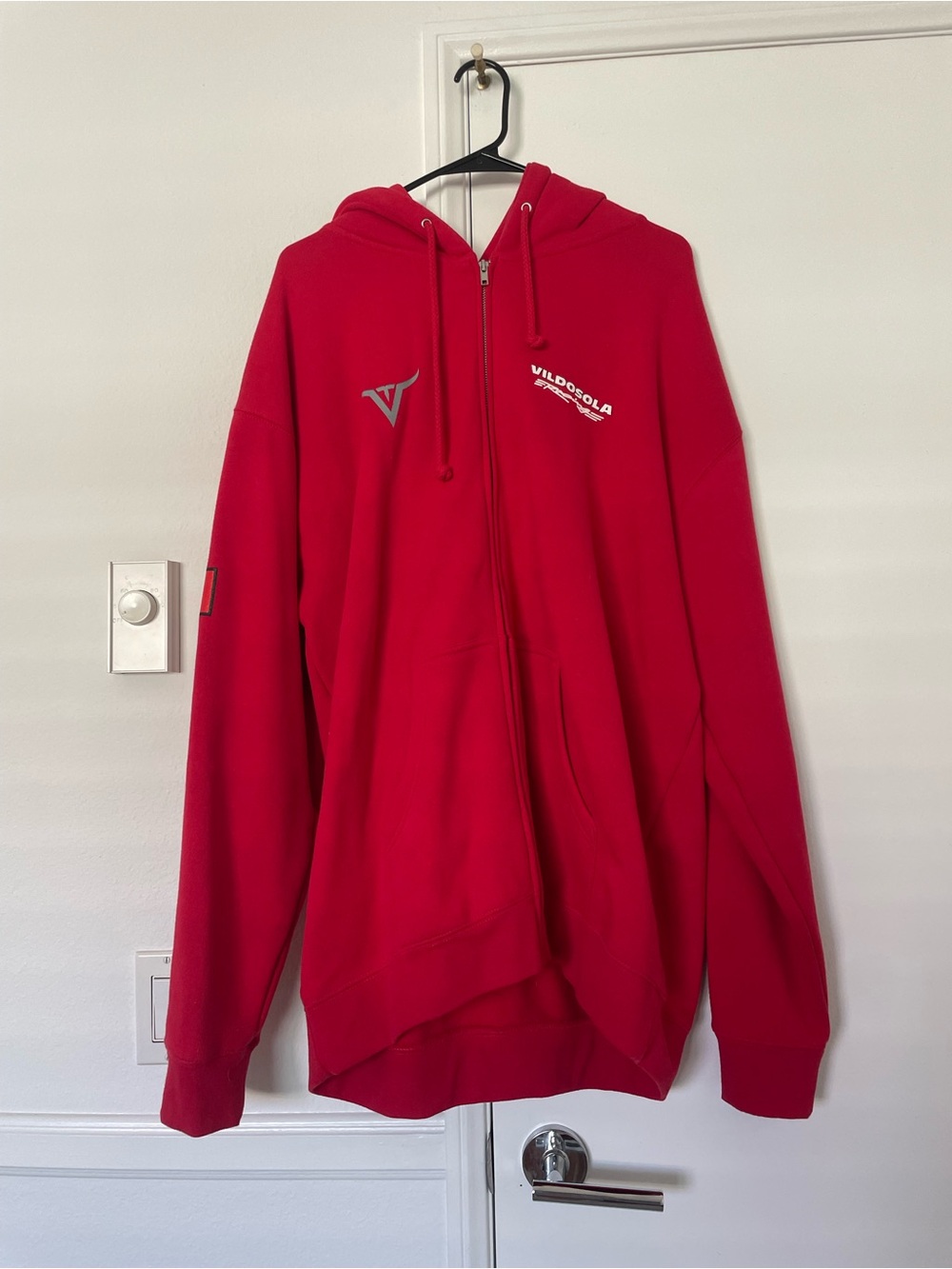 TAVO Red Racing Zip-Up Hoodie